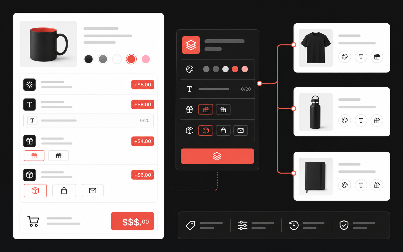 Price add-ons and reusable option-set assignments